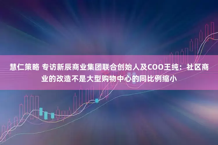 慧仁策略 专访新辰商业集团联合创始人及COO王纯：社区商业的改造不是大型购物中心的同比例缩小